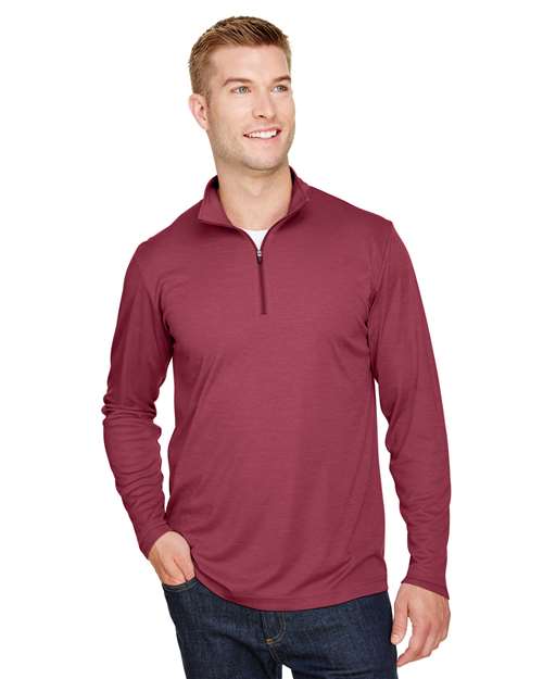 Men's Zone Sonic Heather Performance Quarter-Zip Pullover