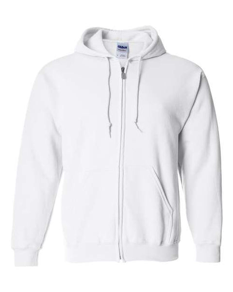 Heavy Blend™ Full-Zip Hooded Sweatshirt - White
