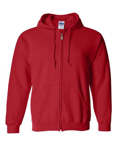 Heavy Blend™ Full-Zip Hooded Sweatshirt - Red