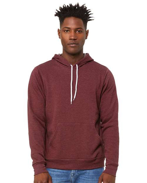 Sponge Fleece Hoodie - Heather Maroon