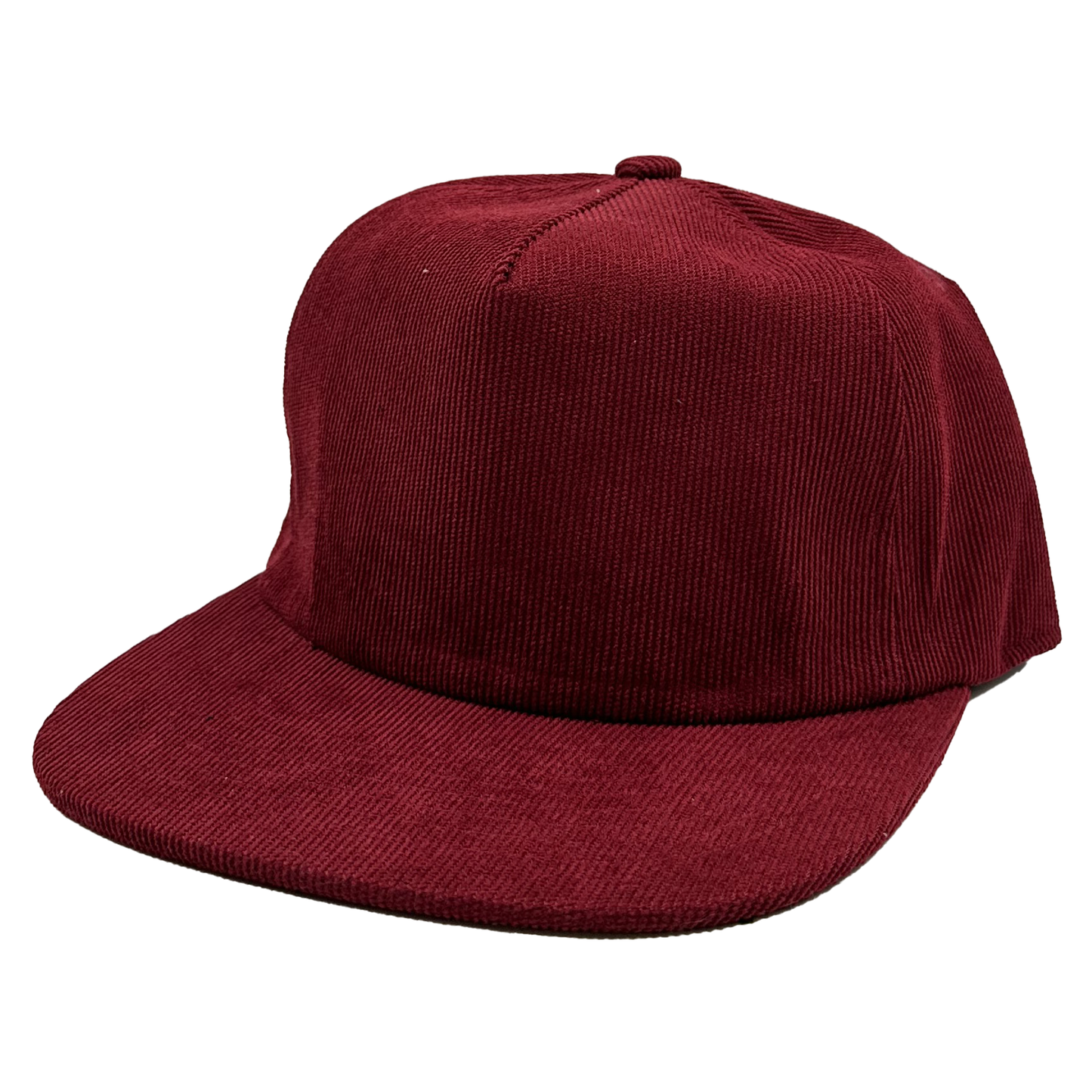 GNV-10195P - Casquette plate en velours côtelé à 5 panneaux