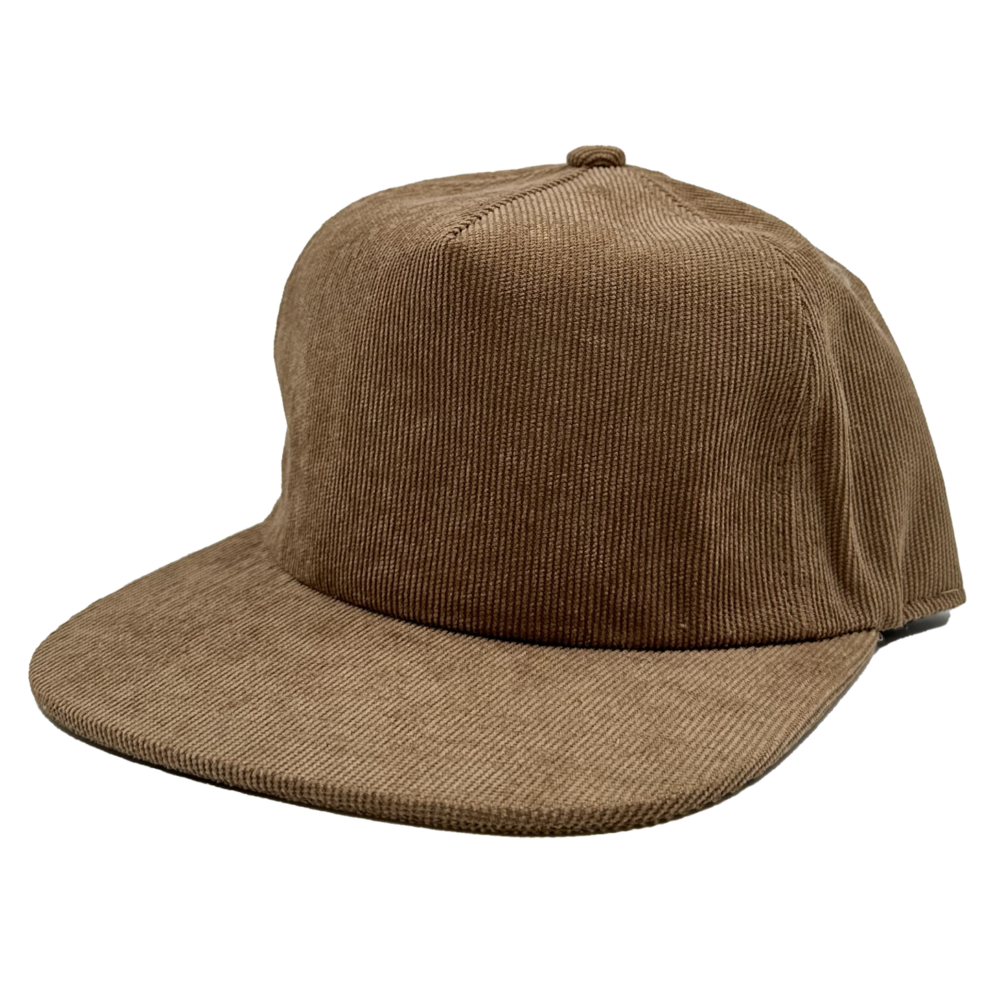 GNV-10195P - Casquette plate en velours côtelé à 5 panneaux