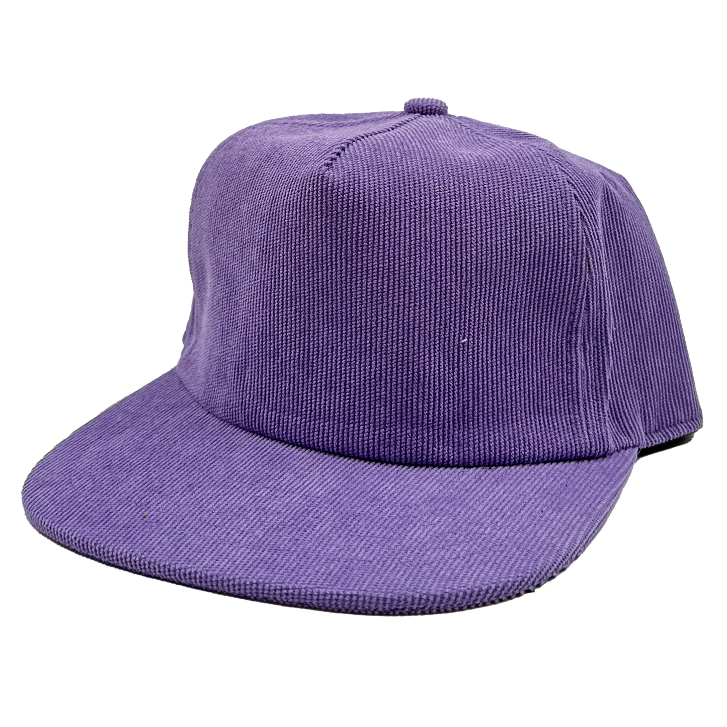 GNV-10195P - Casquette plate en velours côtelé à 5 panneaux