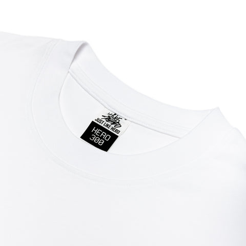 HERO-300 Unisex Super Heavy Oversized Tee - White