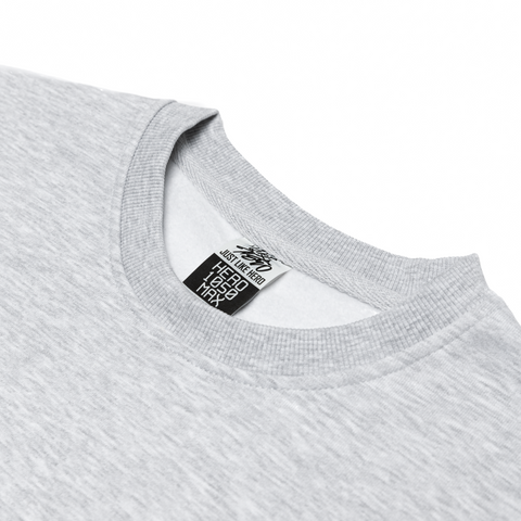 HERO-1050 MAX Unisex Blank Crewneck Sweatshirt - Ash Heather