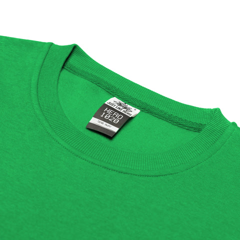HERO-1020 Unisex Blank Crewneck Sweatshirt - Kelly Green