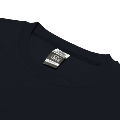 HERO-1020 Unisex Blank Crewneck Sweatshirt - Navy Blue