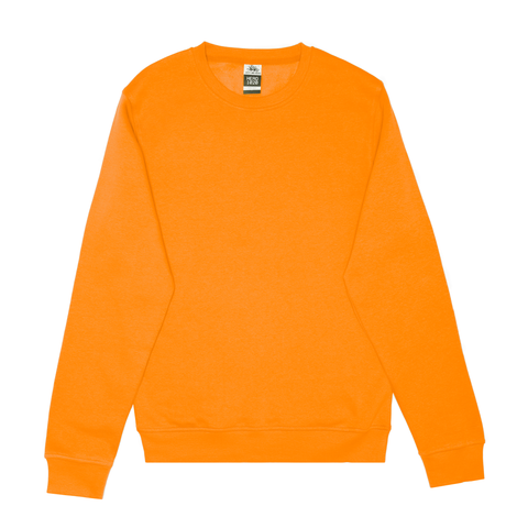 HERO-1020 Unisex Blank Crewneck Sweatshirt - Orange (FINAL SALE)