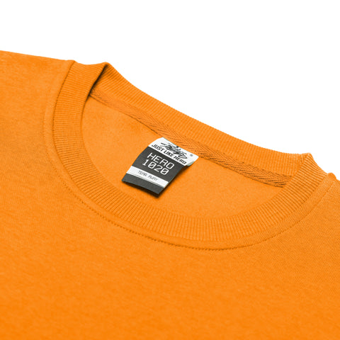 HERO-1020 Unisex Blank Crewneck Sweatshirt - Orange (FINAL SALE)