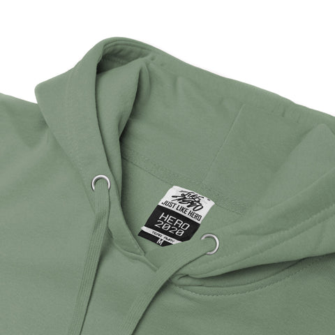 HERO-2020 Unisex Blank Hoodie - Dusty Green