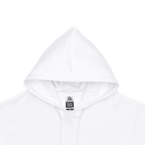 HERO-2020 Unisex Blank Hoodie - White