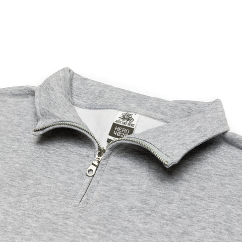 HERO-4020 Unisex Quarter Zip Sweatshirt - Sport Grey