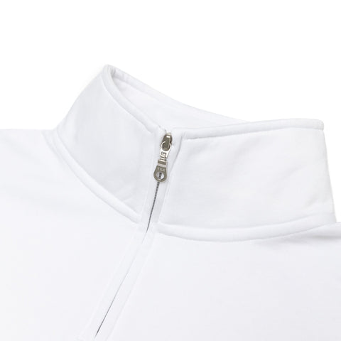 HERO-4020 Unisex Quarter Zip Sweatshirt - White