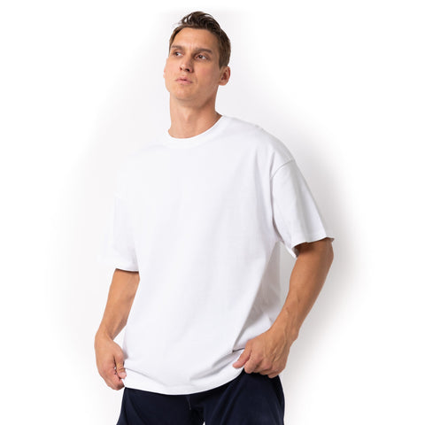 HERO-300 Unisex Super Heavy Oversized Tee - White