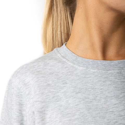 HERO-1020 Unisex Blank Crewneck Sweatshirt - Ash Heather