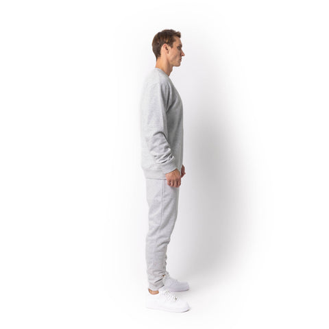 HERO-1020 Unisex Blank Crewneck Sweatshirt - Ash Heather