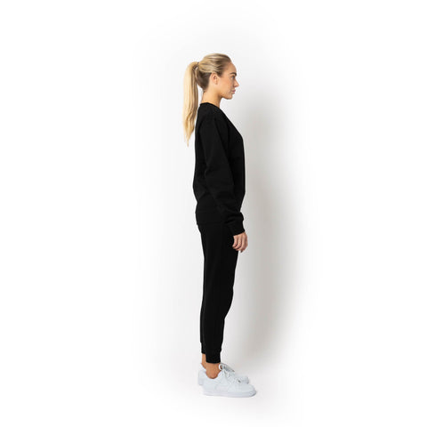 HERO-1020 Unisex Blank Crewneck Sweatshirt - Black