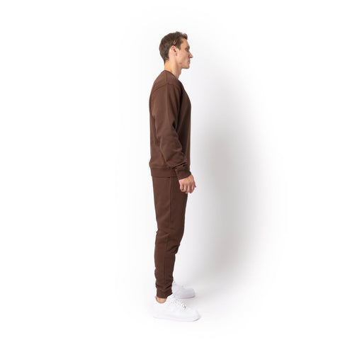 HERO-1020 Unisex Blank Crewneck Sweatshirt - Cocoa