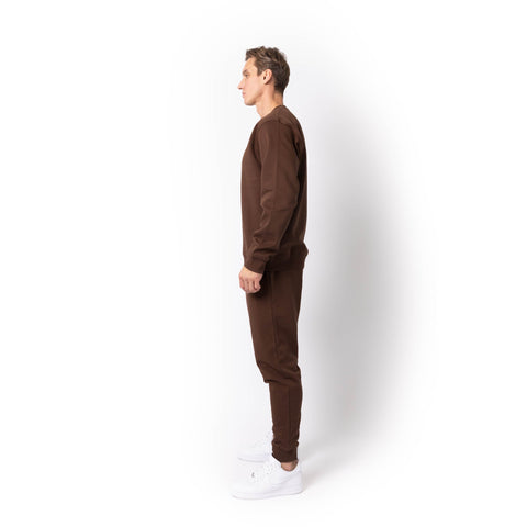 HERO-1020 Unisex Blank Crewneck Sweatshirt - Cocoa