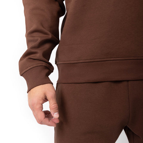 HERO-1020 Unisex Blank Crewneck Sweatshirt - Cocoa
