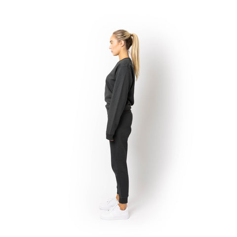 HERO-1020 Unisex Blank Crewneck Sweatshirt - Dark Heather