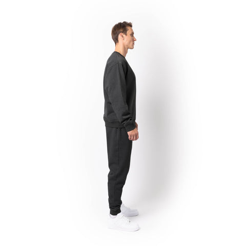 HERO-1020 Unisex Blank Crewneck Sweatshirt - Dark Heather