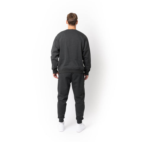 HERO-1020 Unisex Blank Crewneck Sweatshirt - Dark Heather