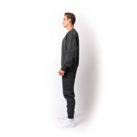 HERO-1020 Unisex Blank Crewneck Sweatshirt - Dark Heather