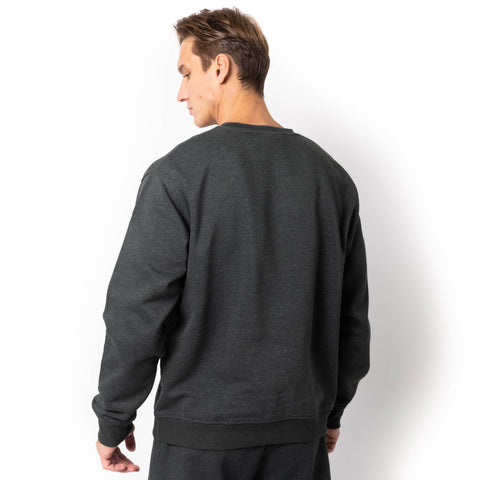 HERO-1020 Unisex Blank Crewneck Sweatshirt - Dark Heather