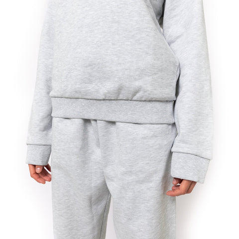 HERO-1050 MAX Unisex Blank Crewneck Sweatshirt - Ash Heather