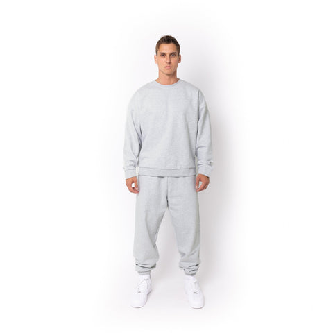 HERO-1050 MAX Unisex Blank Crewneck Sweatshirt - Ash Heather