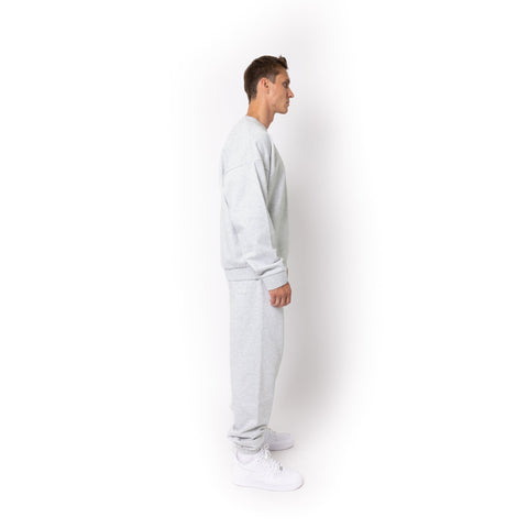 HERO-1050 MAX Unisex Blank Crewneck Sweatshirt - Ash Heather