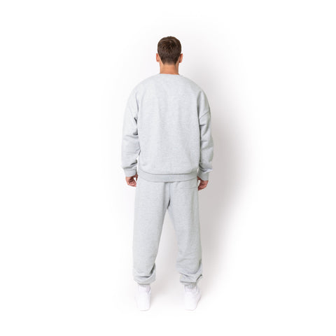 HERO-1050 MAX Unisex Blank Crewneck Sweatshirt - Ash Heather