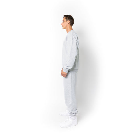 HERO-1050 MAX Unisex Blank Crewneck Sweatshirt - Ash Heather