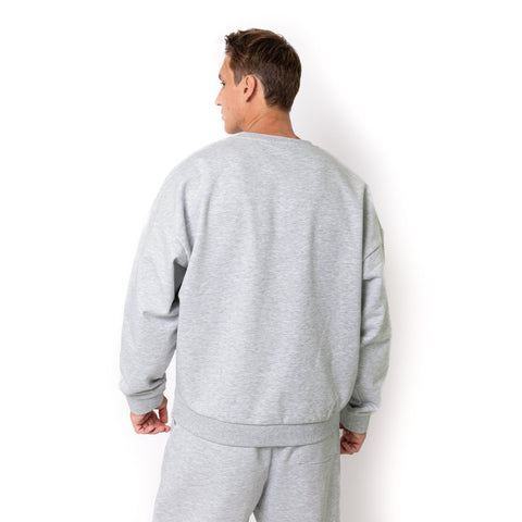 HERO-1050 MAX Unisex Blank Crewneck Sweatshirt - Ash Heather