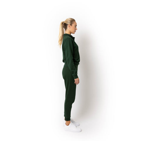 HERO-4020 Unisex Quarter Zip Sweatshirt - Forest Green