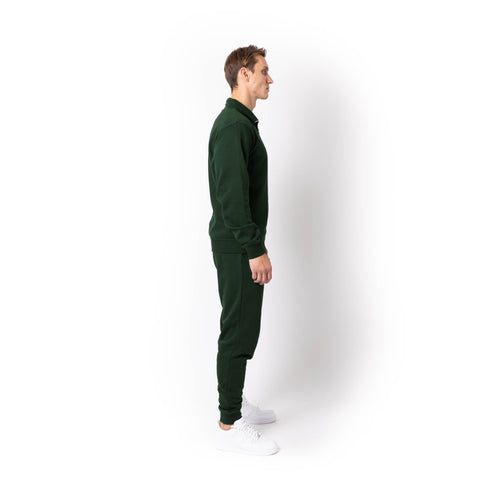 HERO-4020 Unisex Quarter Zip Sweatshirt - Forest Green