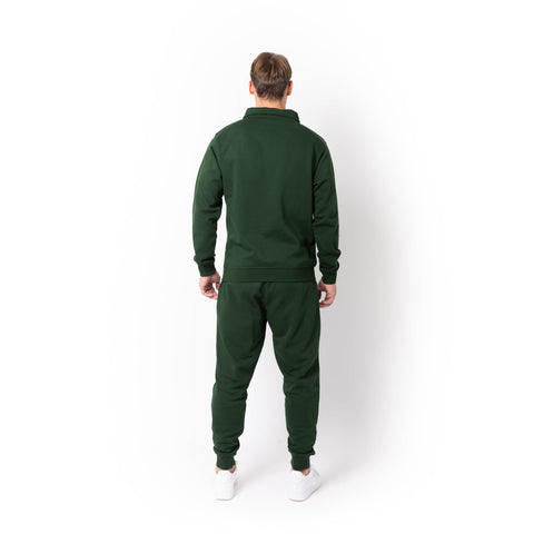 HERO-4020 Unisex Quarter Zip Sweatshirt - Forest Green