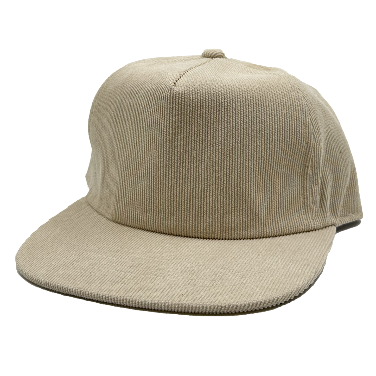 GNV-10195P - Casquette plate en velours côtelé à 5 panneaux