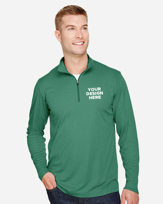 Hommes Zone Sonic Heather Performance Quarter-Zip Pullover