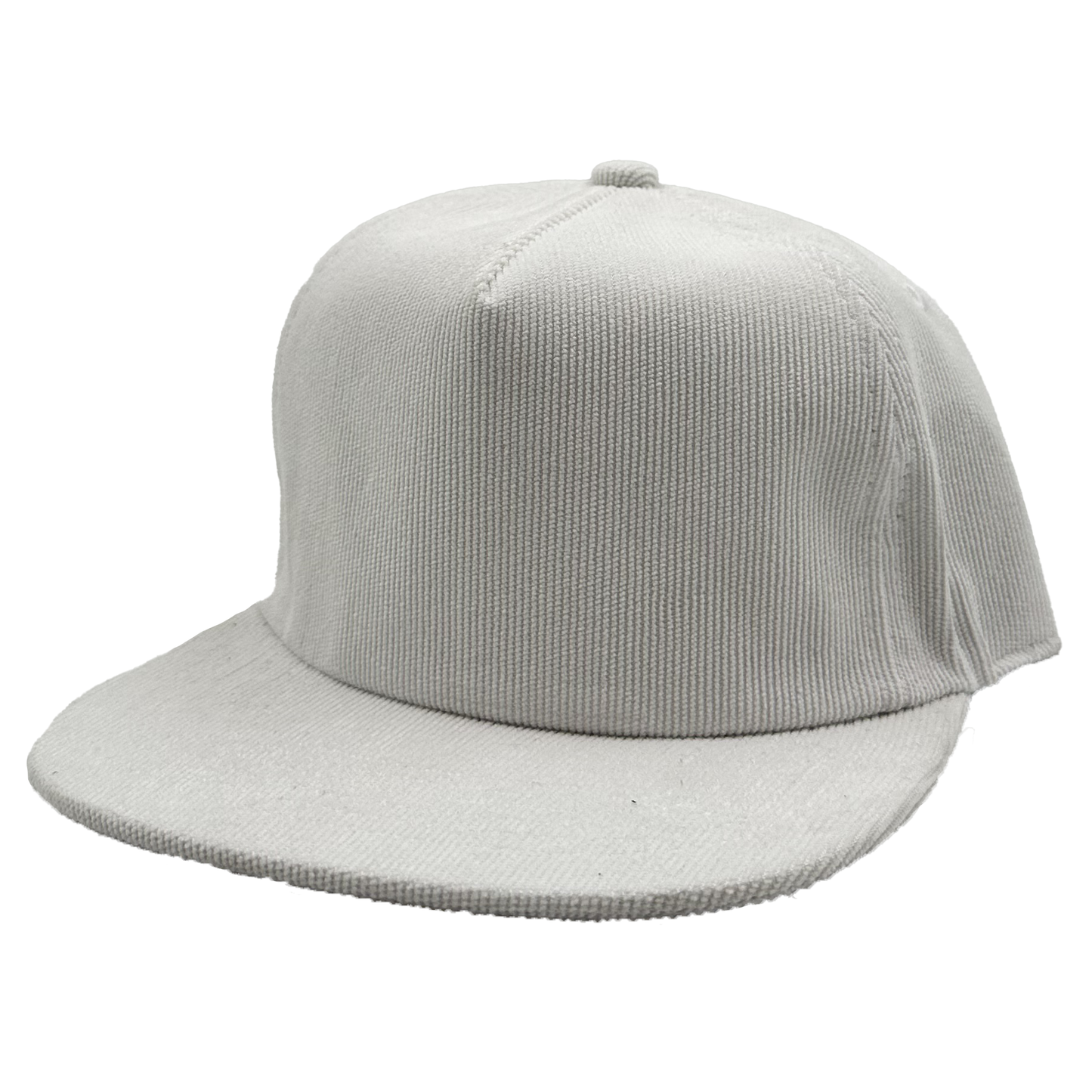 GNV-10195P - Casquette plate en velours côtelé à 5 panneaux