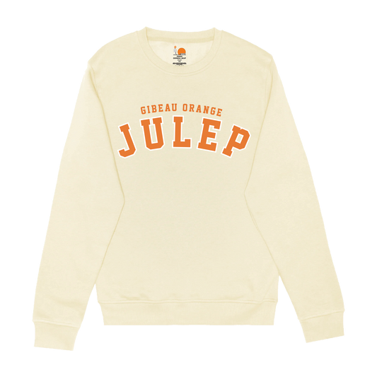 Gibeau Orange Julep Embroidered Crewneck