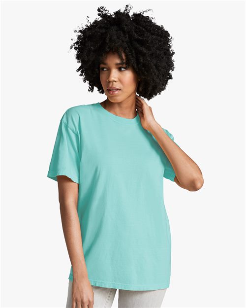 T-shirt épais teint en pièce