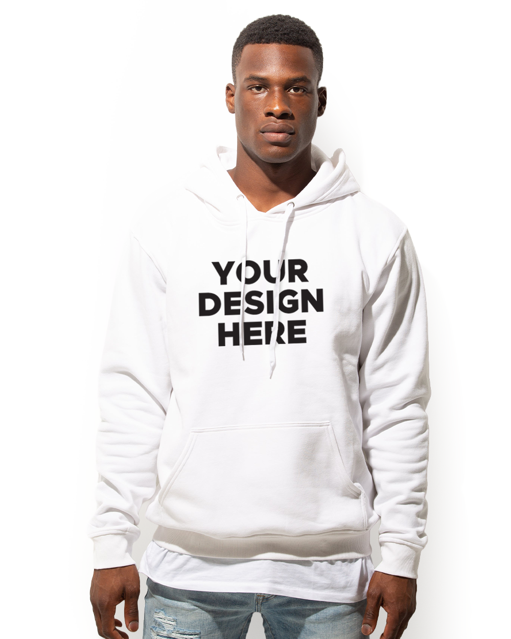 Sweat à capuche unisexe HERO-2020 - Blanc 