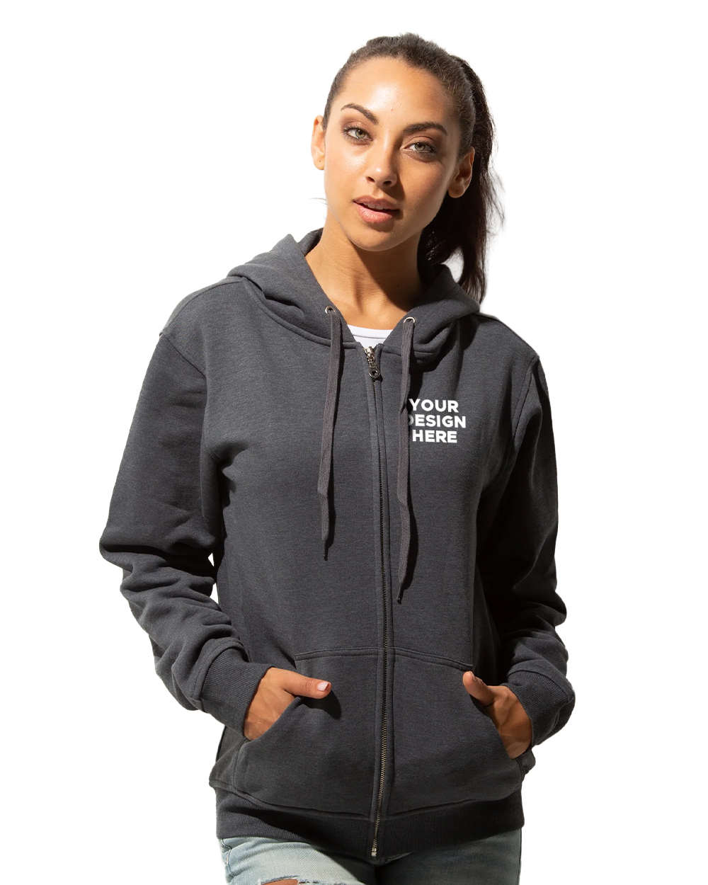 HERO-3020 Unisex Full Zip Hoodie