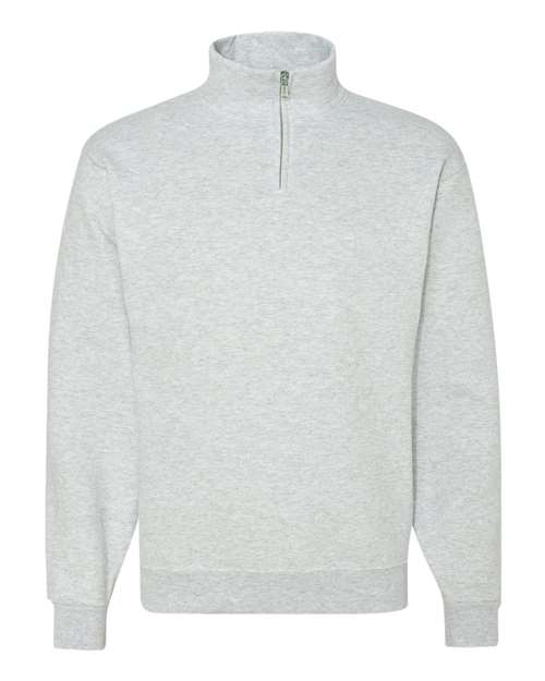 Sweat-shirt unisexe Nublend® à col cadet et fermeture éclair quart de tour
