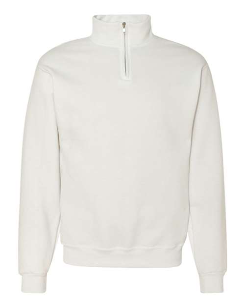 Sweat-shirt unisexe Nublend® à col cadet et fermeture éclair quart de tour