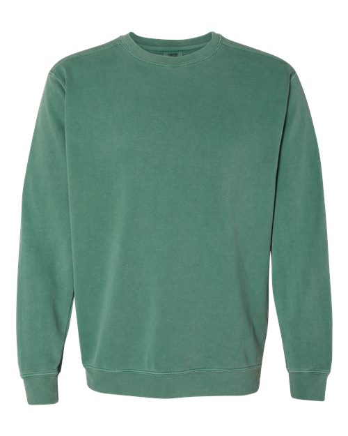 Sweat-shirt unisexe teint en pièce