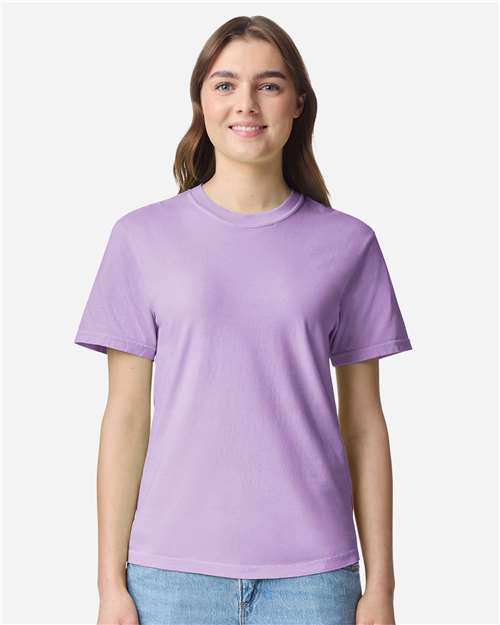 T-shirt épais teint en pièce