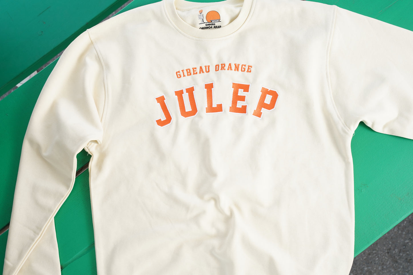Gibeau Orange Julep Embroidered Crewneck